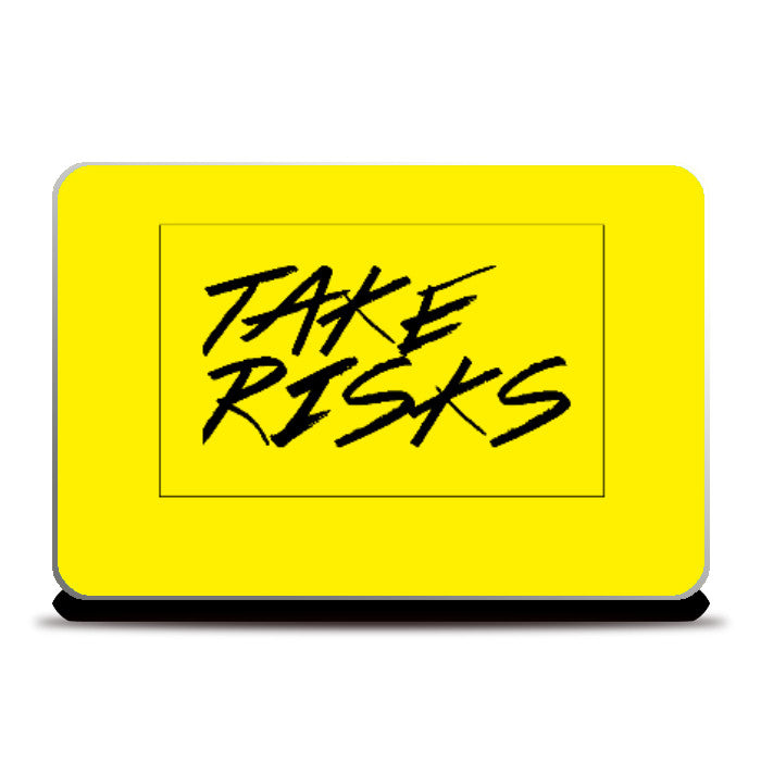 Laptop Skins, Take Risks Laptop Skin | Artist Siddhant Talwar, - PosterGully