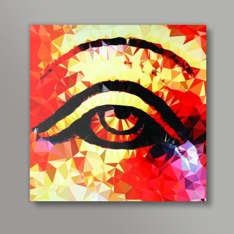 Mangalmurti low poly Square Art | vinayak chincholkar