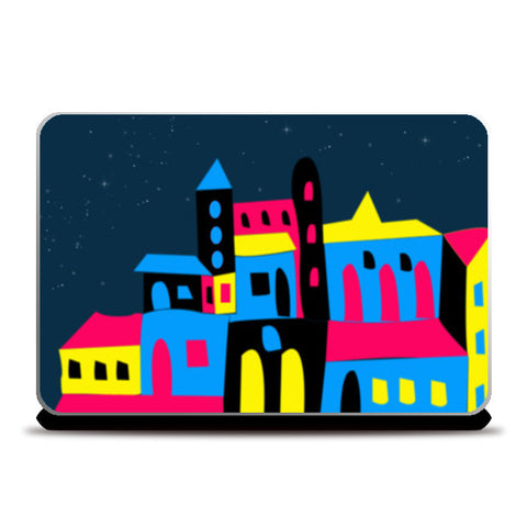 Colorful House Laptop Skins