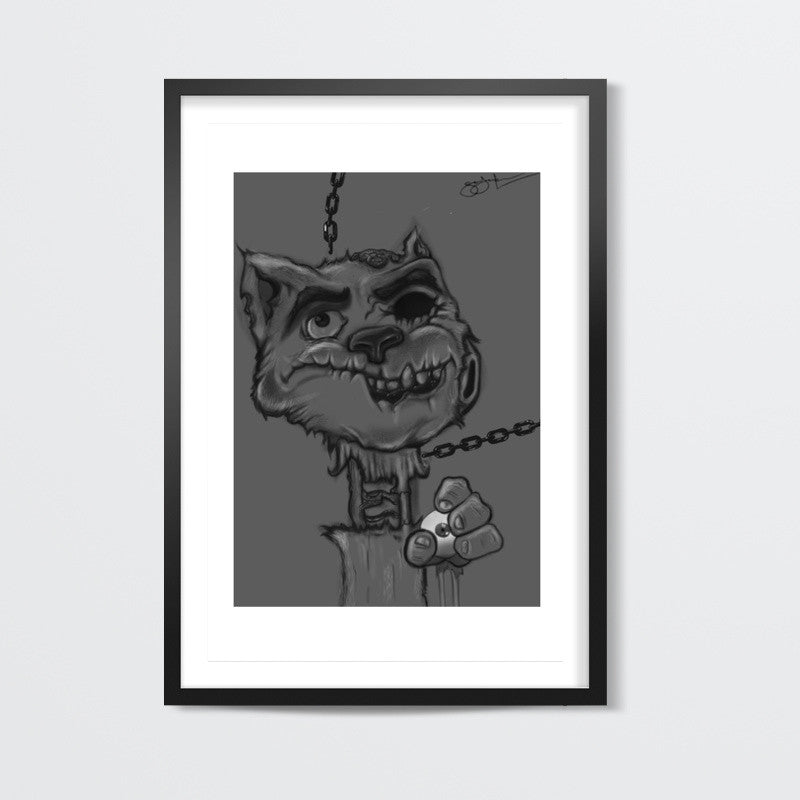 Zombie Cat Wall Art