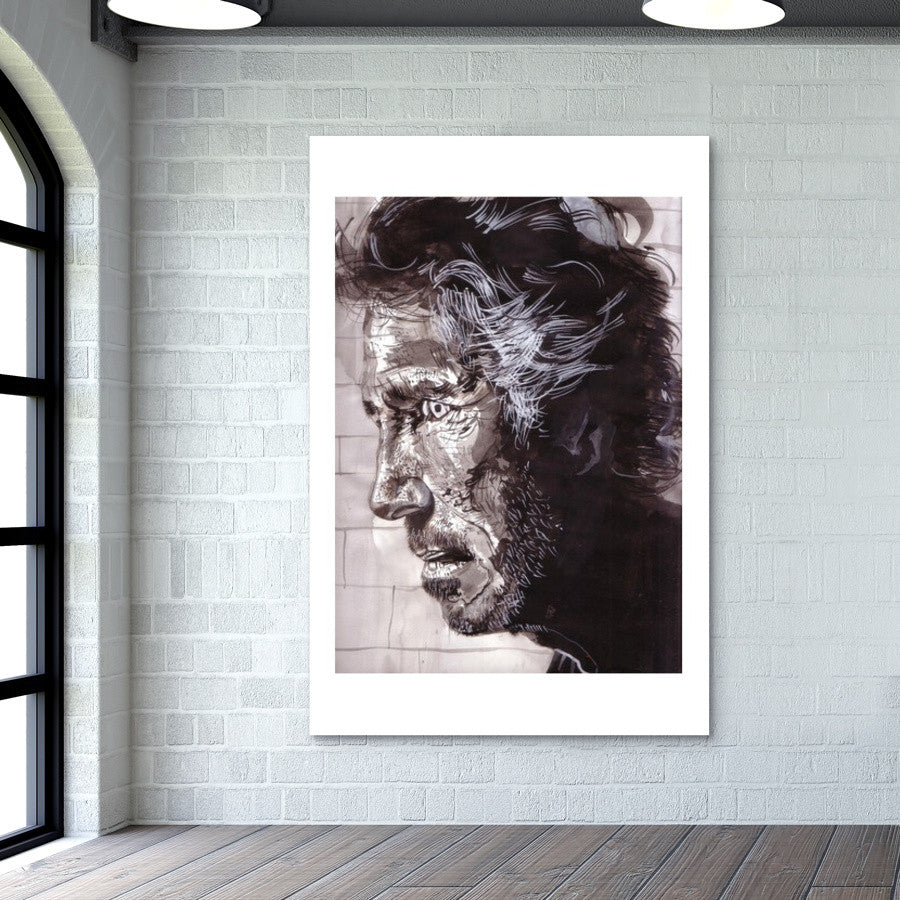 Music star Roger Waters of Pink Floyd fame is dedicated to music Wall Art