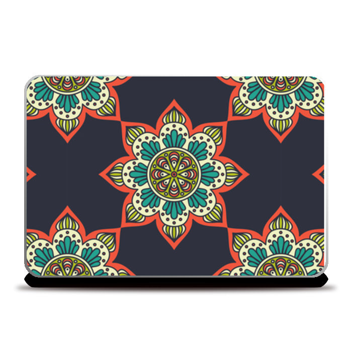 Abstract Flower Pattern Laptop Skins