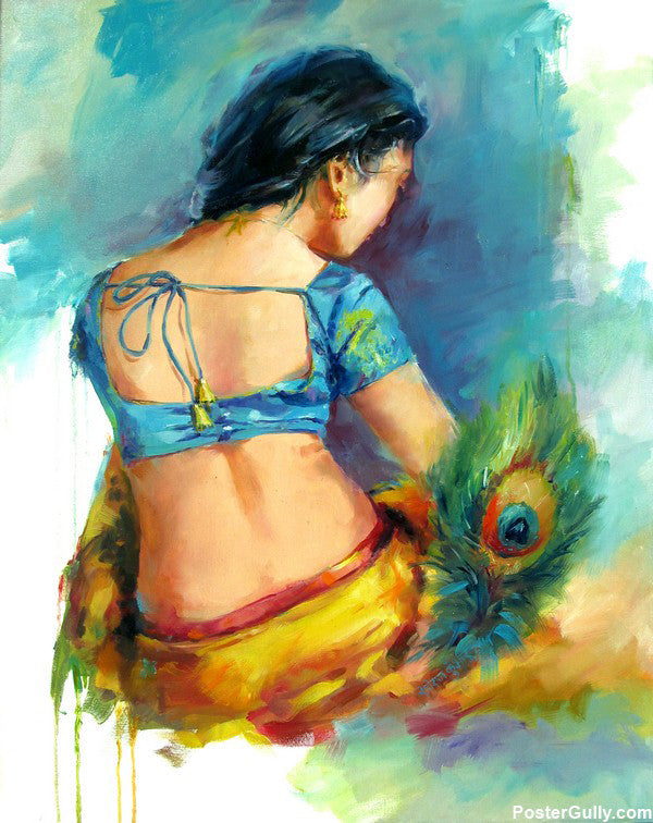 Buy Warli Folk Art Canvas Art Print by ANUPA PAUL. Code:PRT_8429_73291 -  Prints for Sale online in India.