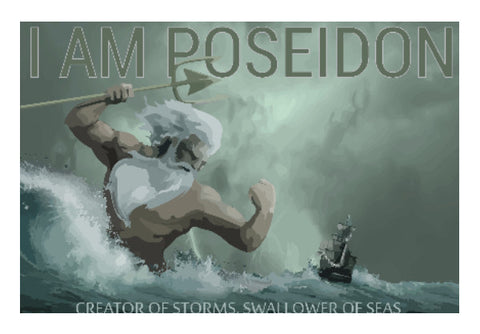 Wall Art, Poseidon Lord of the Oceans