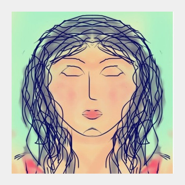 Dont open your eyes till I tell you to Square Art Prints
