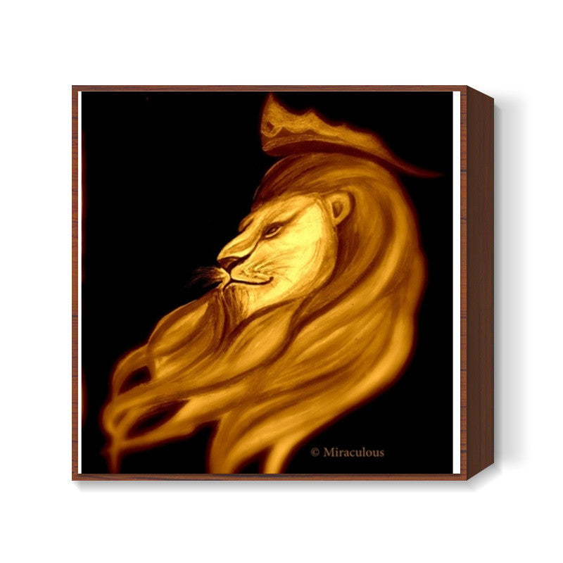 The King | Leo Square Art Prints