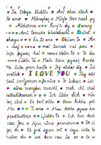 Wall Art, Valentines Day Special-Language of Love Wall Art