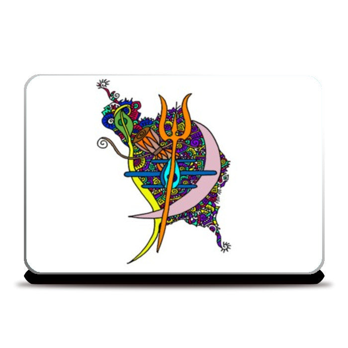 Laptop Skins, Shiva Abstract Zenscrawl Laptop Skins