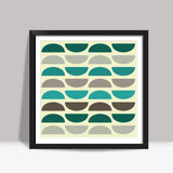 Turquoise and Gray Square Art Prints