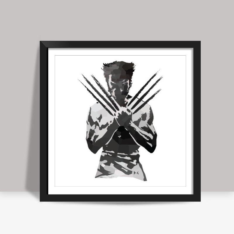 Low Poly Wolverine Art Print