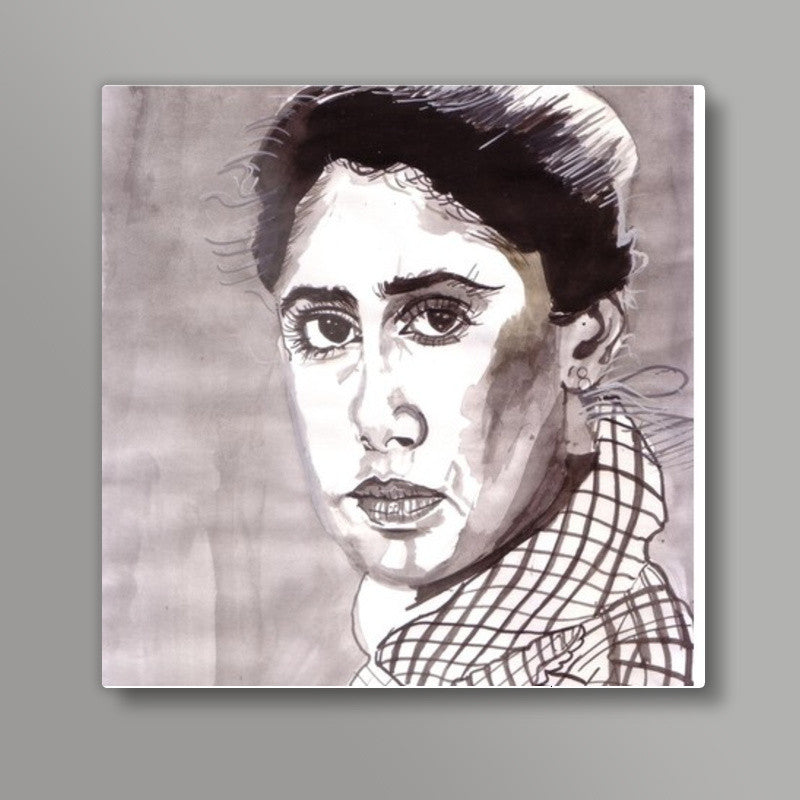 Smita Patil was a versatile performer Square Art Prints