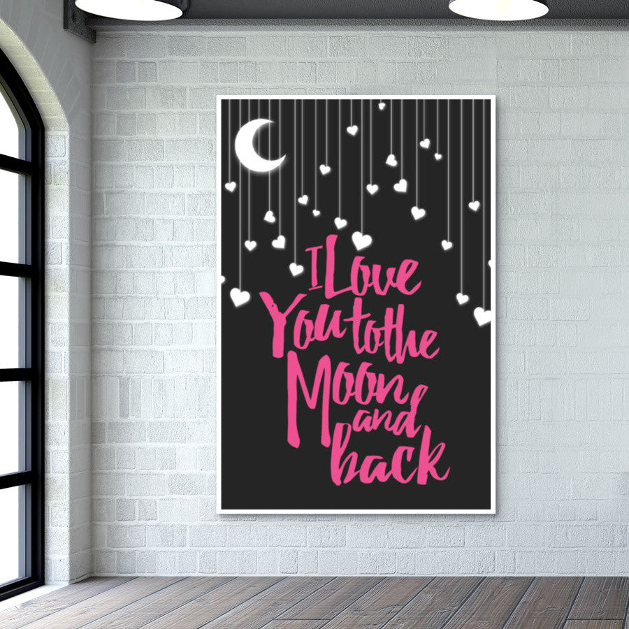 Love you to the moon Wall Art