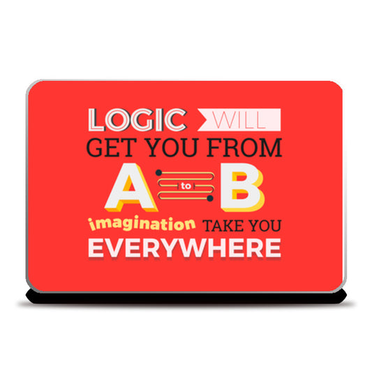 Imagination Will Take You Everywhere Laptop Skins