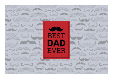 Mustache / Best Dad / Fathers  Wall Art