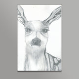 Dear deer Pencil sketch Wall Art