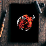 Bull Mascot Notebook