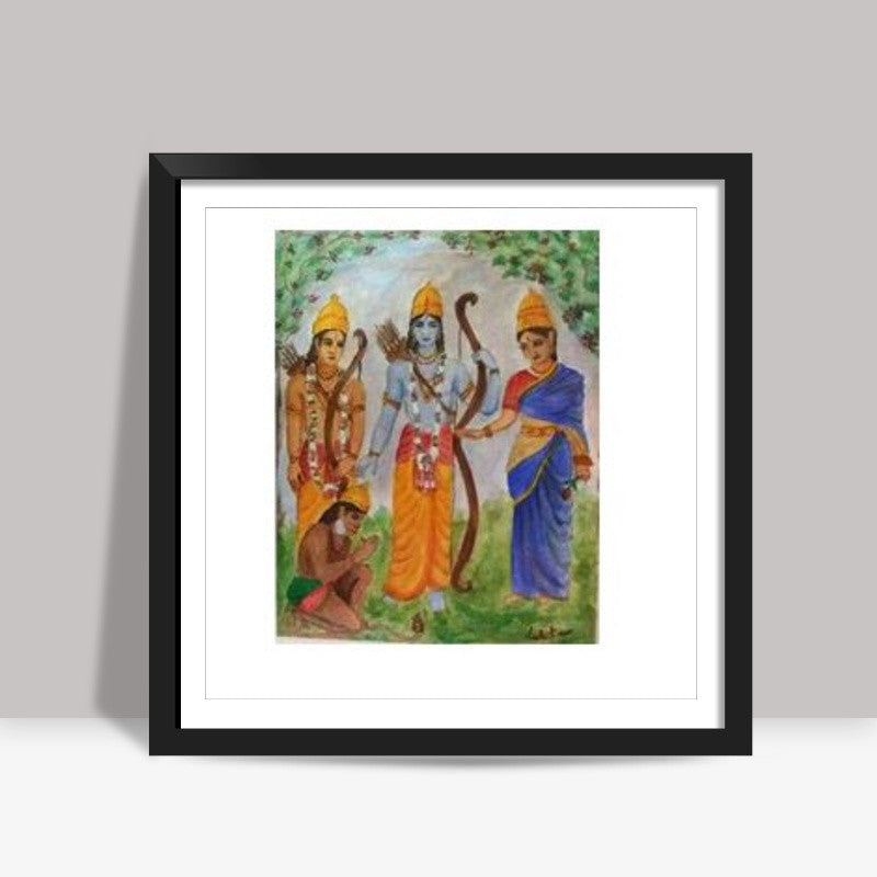 Sita, Ram, Lakshmane and Hanuman /artiste : Lalitavv