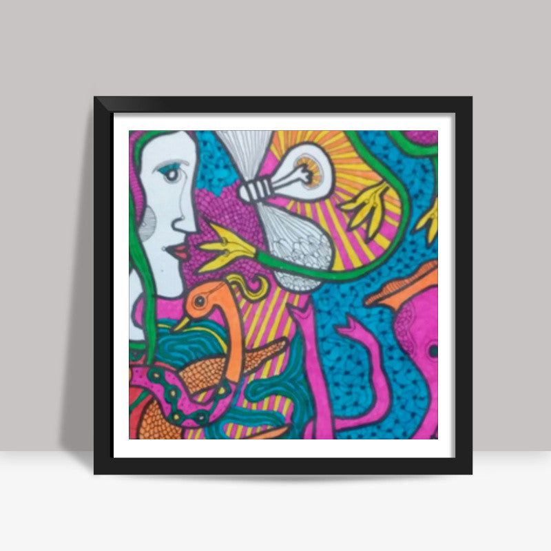 firefly4 Square Art Prints