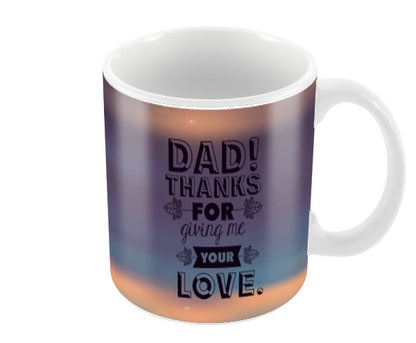 Thank you for Love Happy Fathers Day Coffee Mugs
