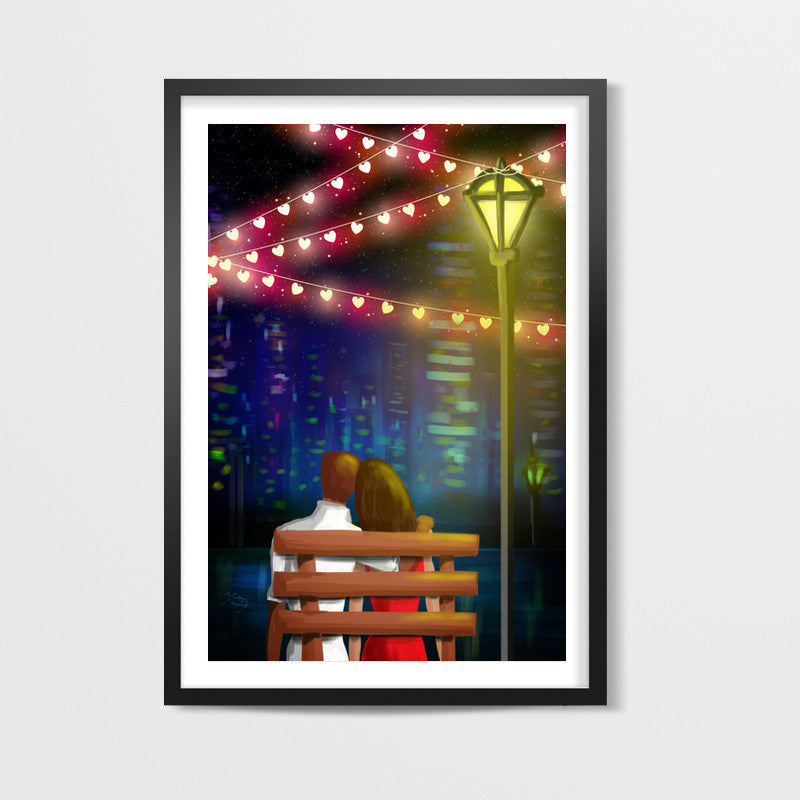 Bench couple Wall Art