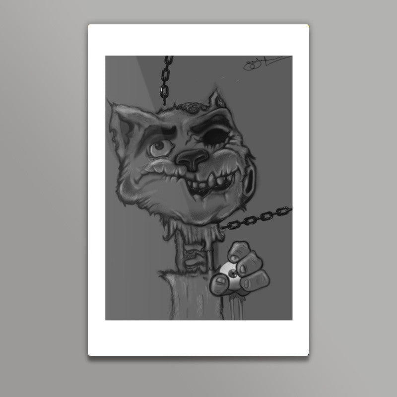 Zombie Cat Wall Art