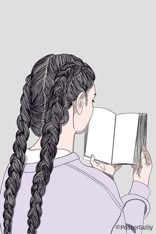 Girl Reading A Booking