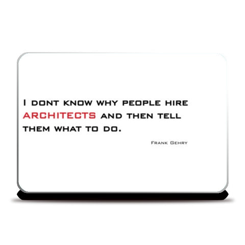 Laptop Skins, architecture quote Laptop Skins