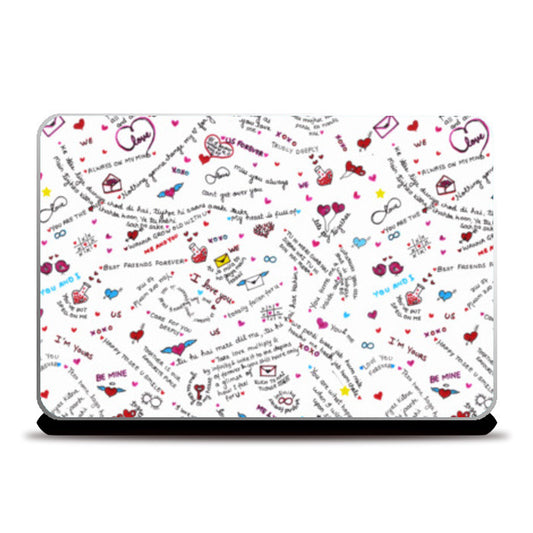 Laptop Skins, Love doodle Laptop Skins
