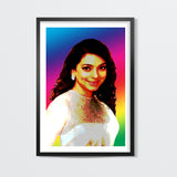 Juhi Chawla Bollywood Actress Artwork Poster Wall Art