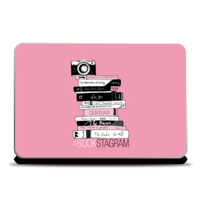 Bookstagram (Baby Pink) Laptop Skins Buy HighQuality Posters and