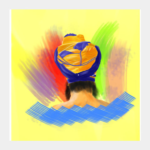Square Art Prints, Enlightenment Sikh Square Art | Gagandeep Singh, - PosterGully