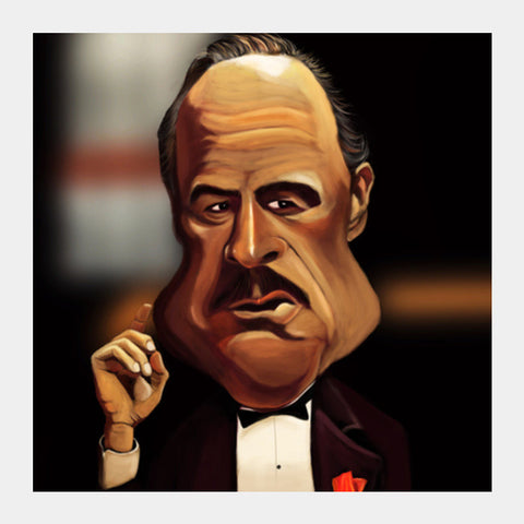 The Godfather | Caricature Square Art Prints