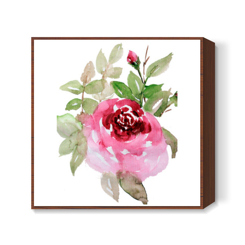 Garden Rose Square Art Print