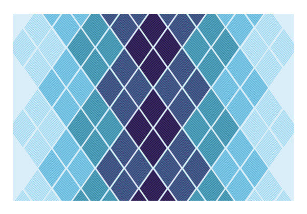 Diamond Stripes Abstract Print Wall Art