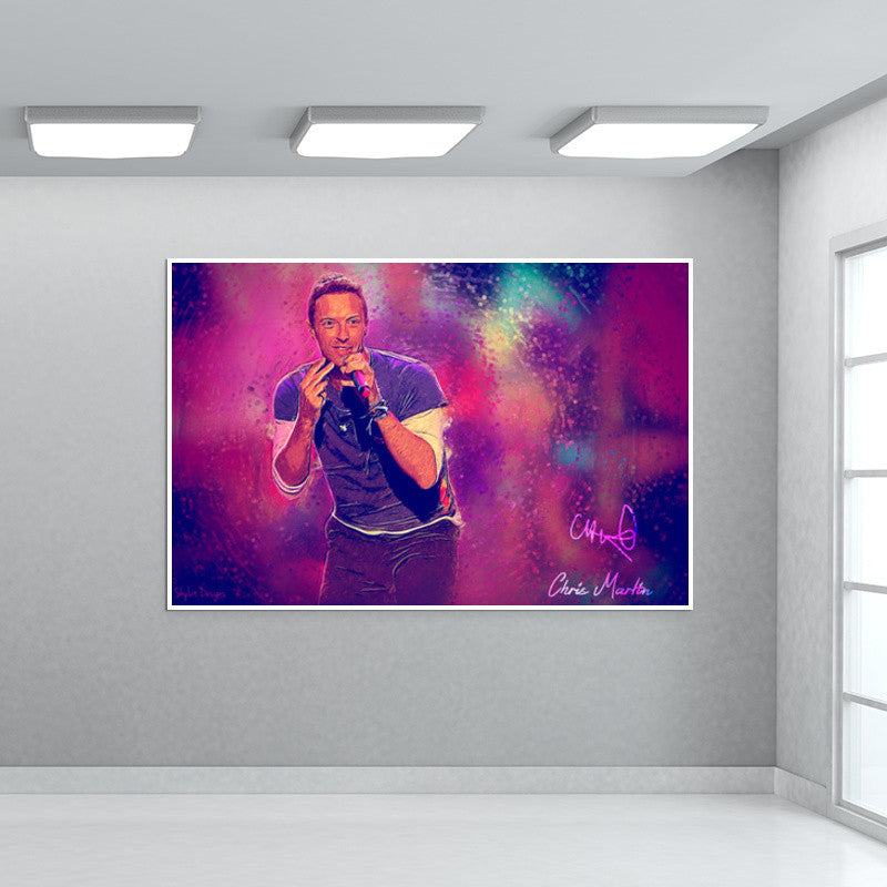 Chris Martin Coldplay Painting Wall Art
