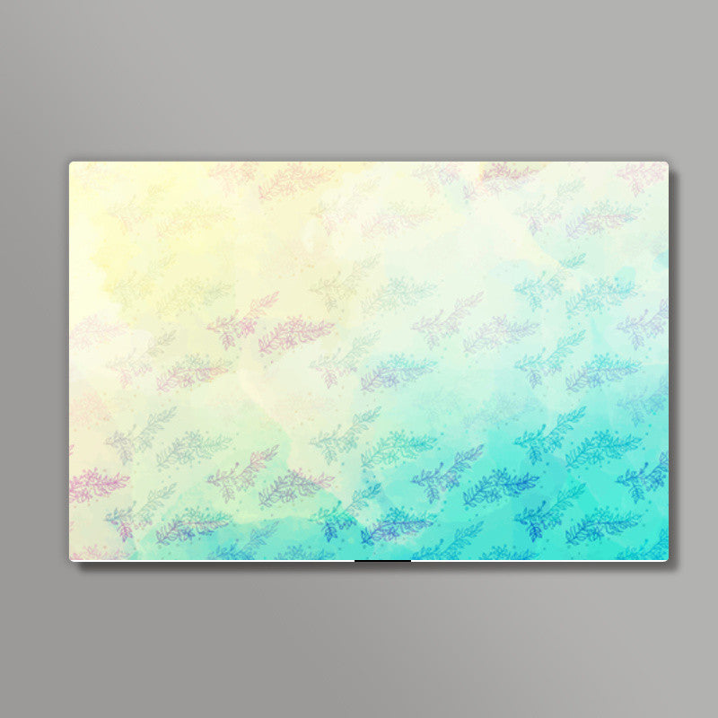 Blue Floral Water Colour Wall Art