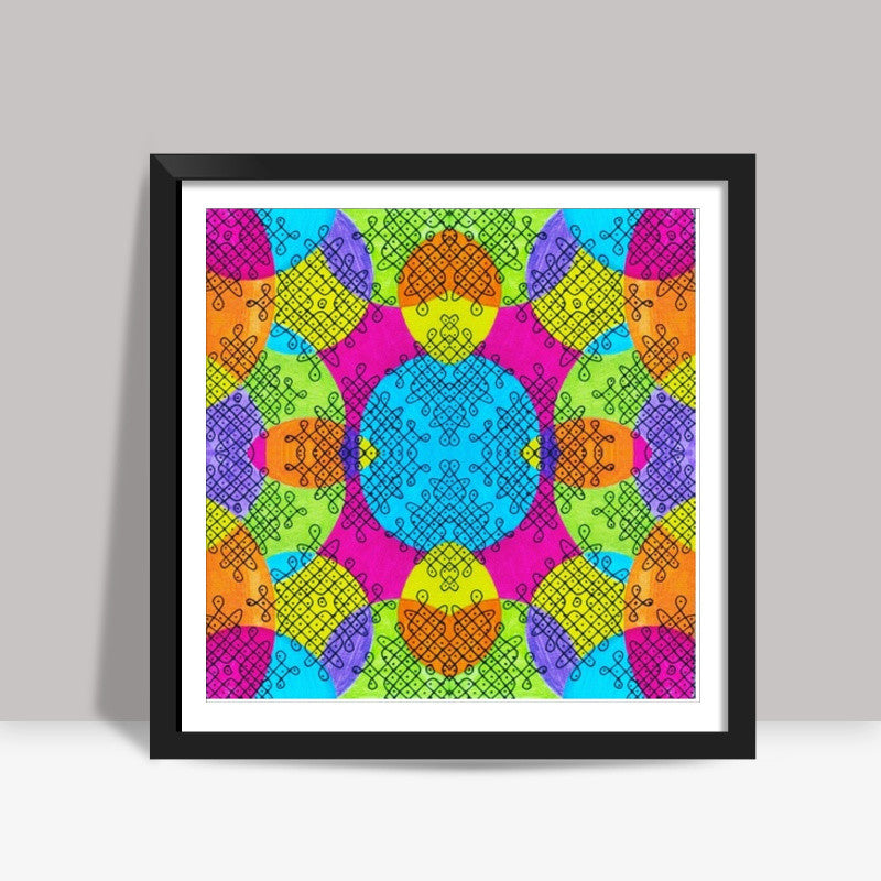 Indian twisties Square Art Prints