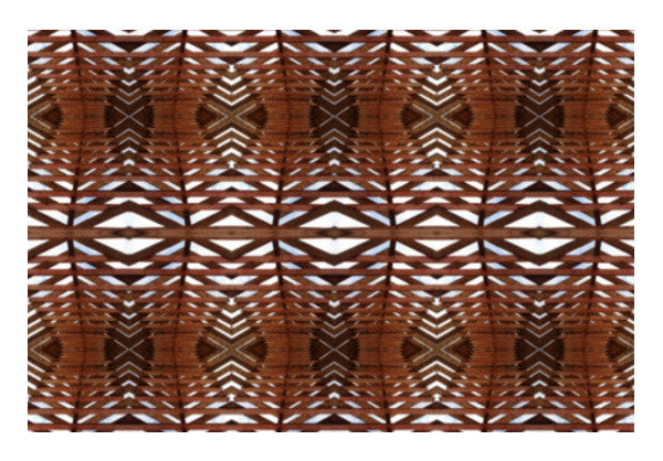 Geometric Egyptian Style Wooden Textured Ornate Background Art PosterGully Specials