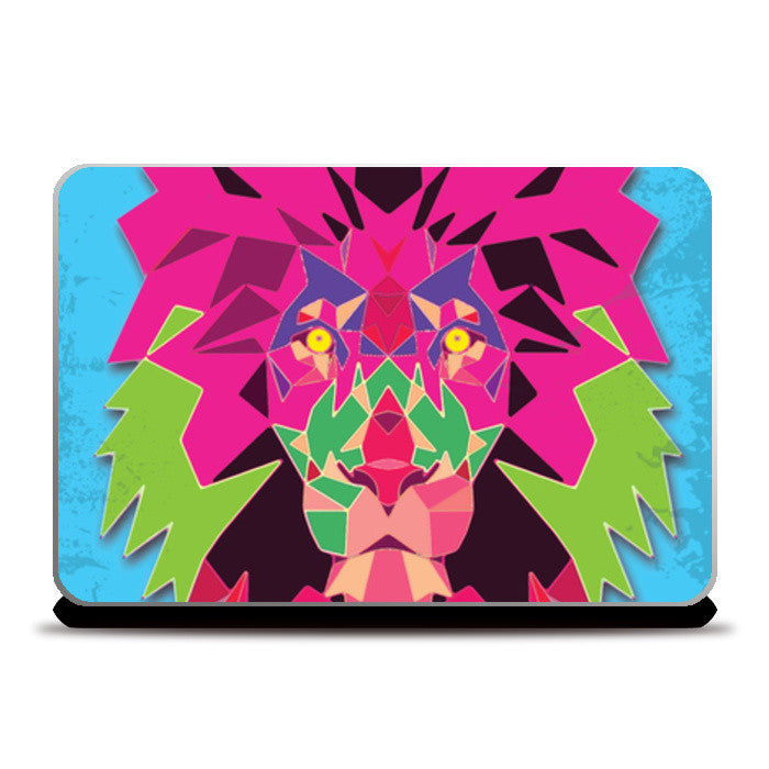 Lion_blue Laptop Skins