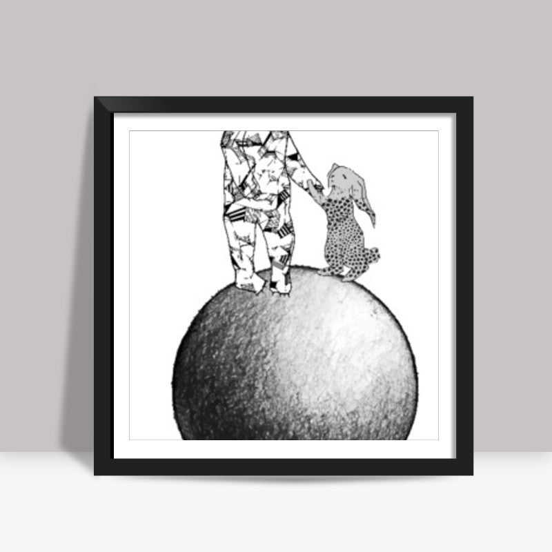The Moon Rescue Square Art | Lotta Farber