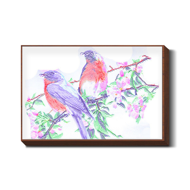 2 Colorful Birds Wall Art