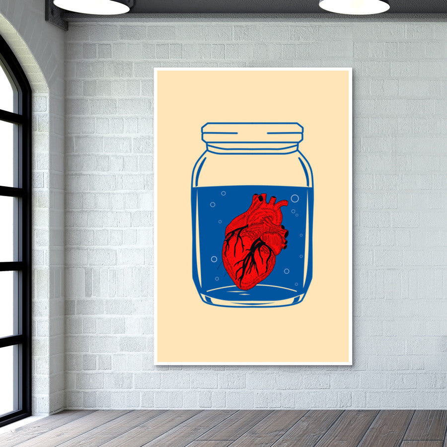 The Heart in the Glass Jar Wall Art