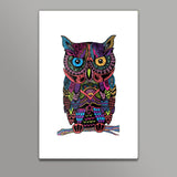 Aztec owl color Wall Art