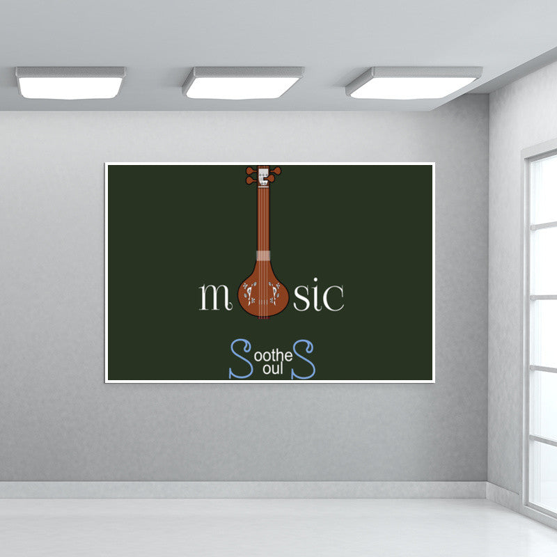 Music Soothes Souls Wall Art