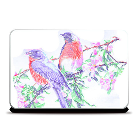 Laptop Skins, 2 Colorful Birds Laptop Skins