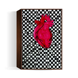 Checker-ed Heart  Wall Art