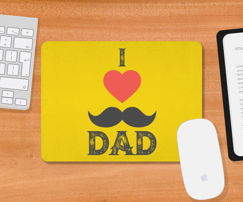 I Love You Yellow & Red | #Fathers Day Special  Mousepad