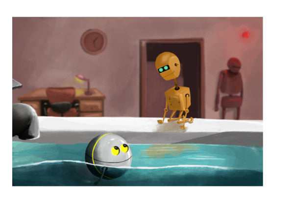 Robots In Love. Art PosterGully Specials