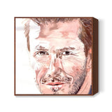 David Beckham -sometimes, all you need for your goal is a KICK Square Art Prints