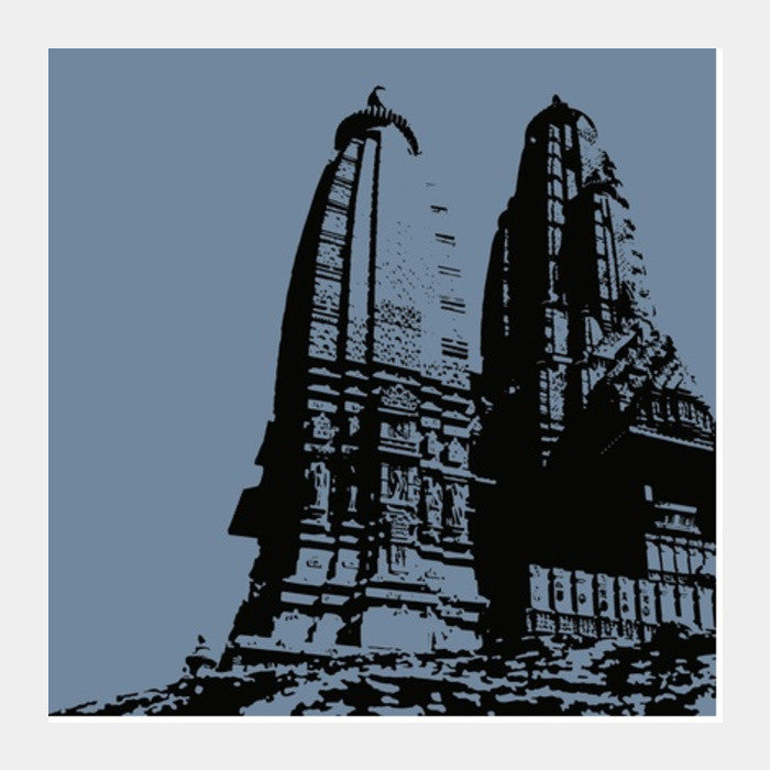 Khajuraho Temple Square Art Prints Buy HighQuality Posters and Framed